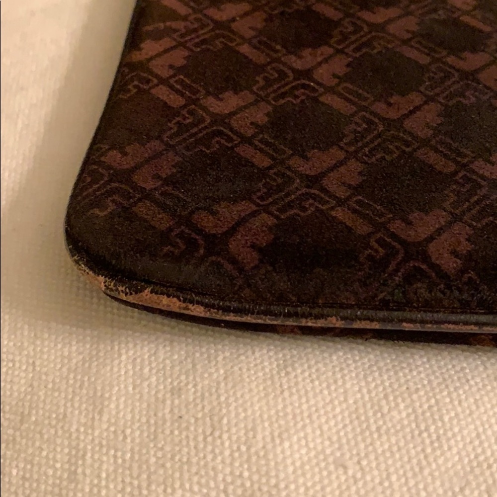 Vintage Salvatore Ferragamo Brown Logo Suede Bag - Picture 8 of 16